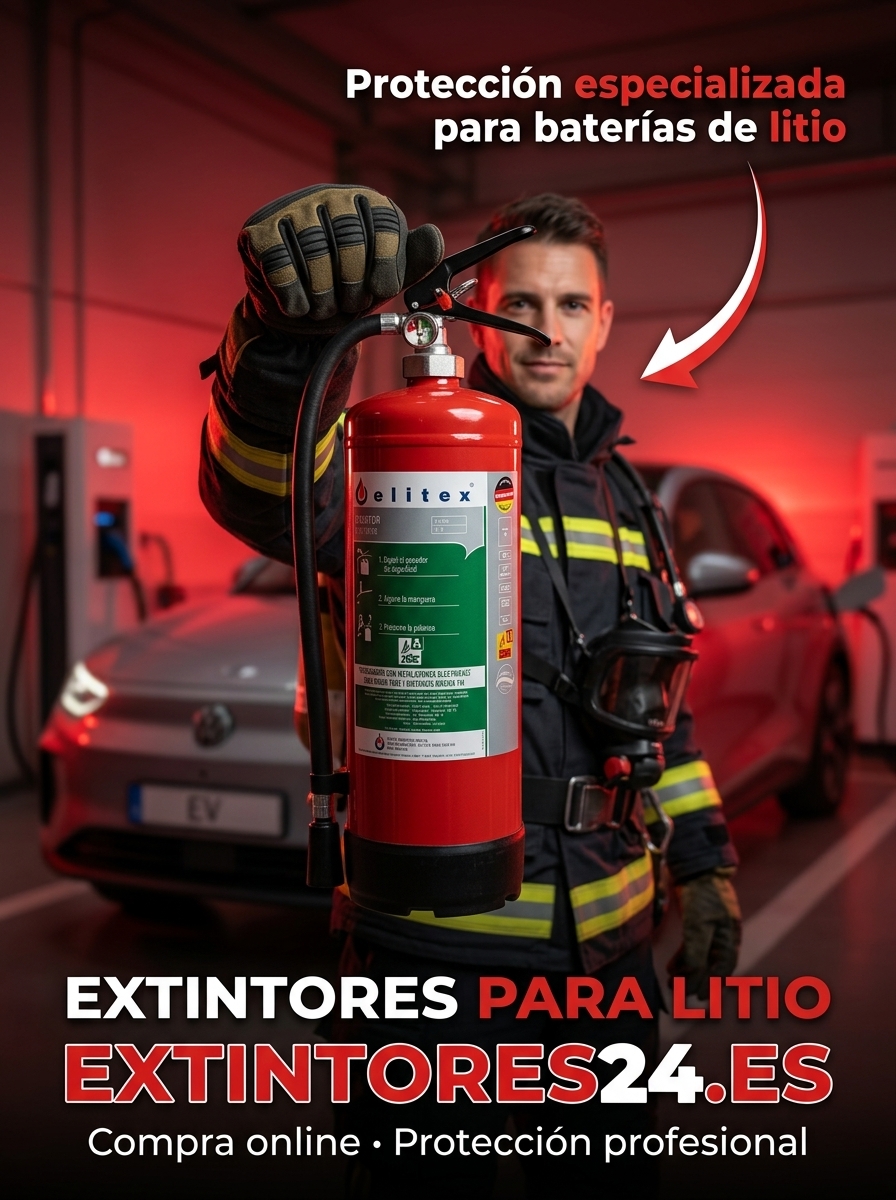 Extintor para litio ELITEX - Protección profesional especializada